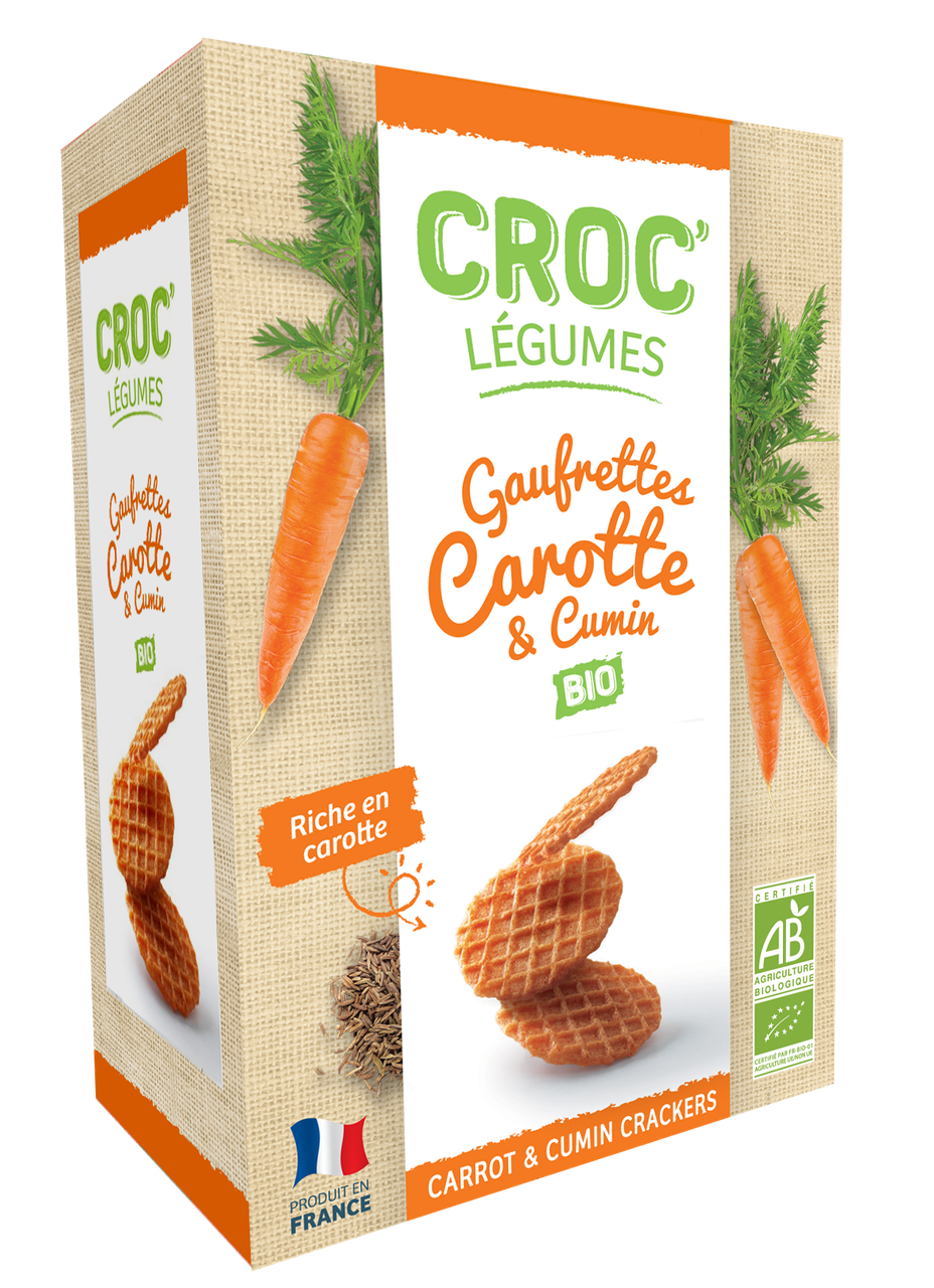 CROC'LEGUMES CAROTTE/CUMIN BIO 40G